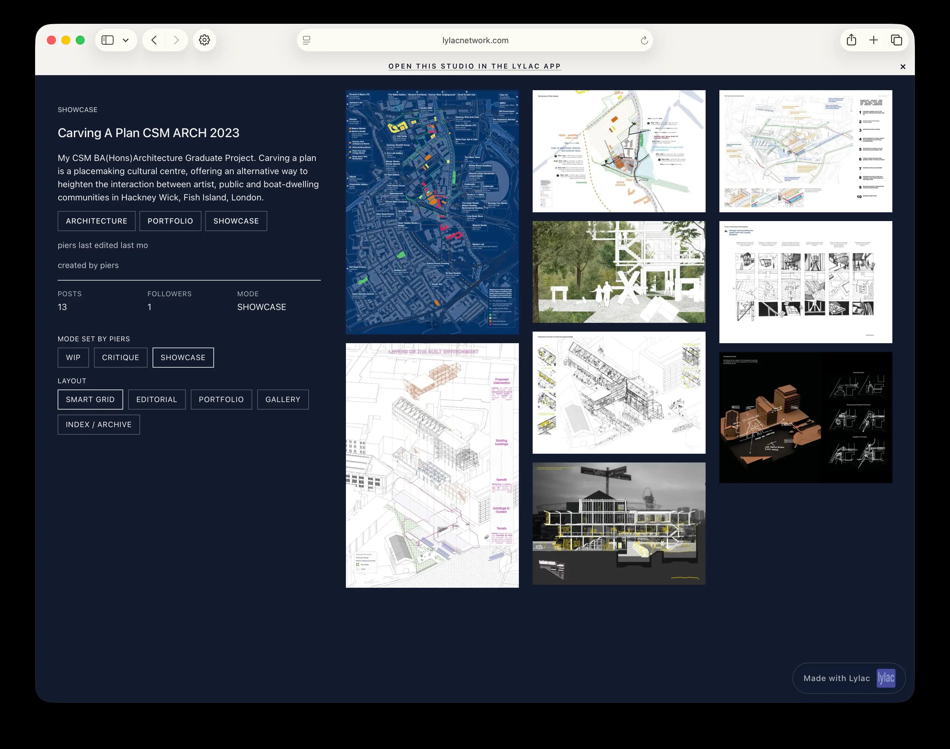 Smart Grid web studio layout preview 4