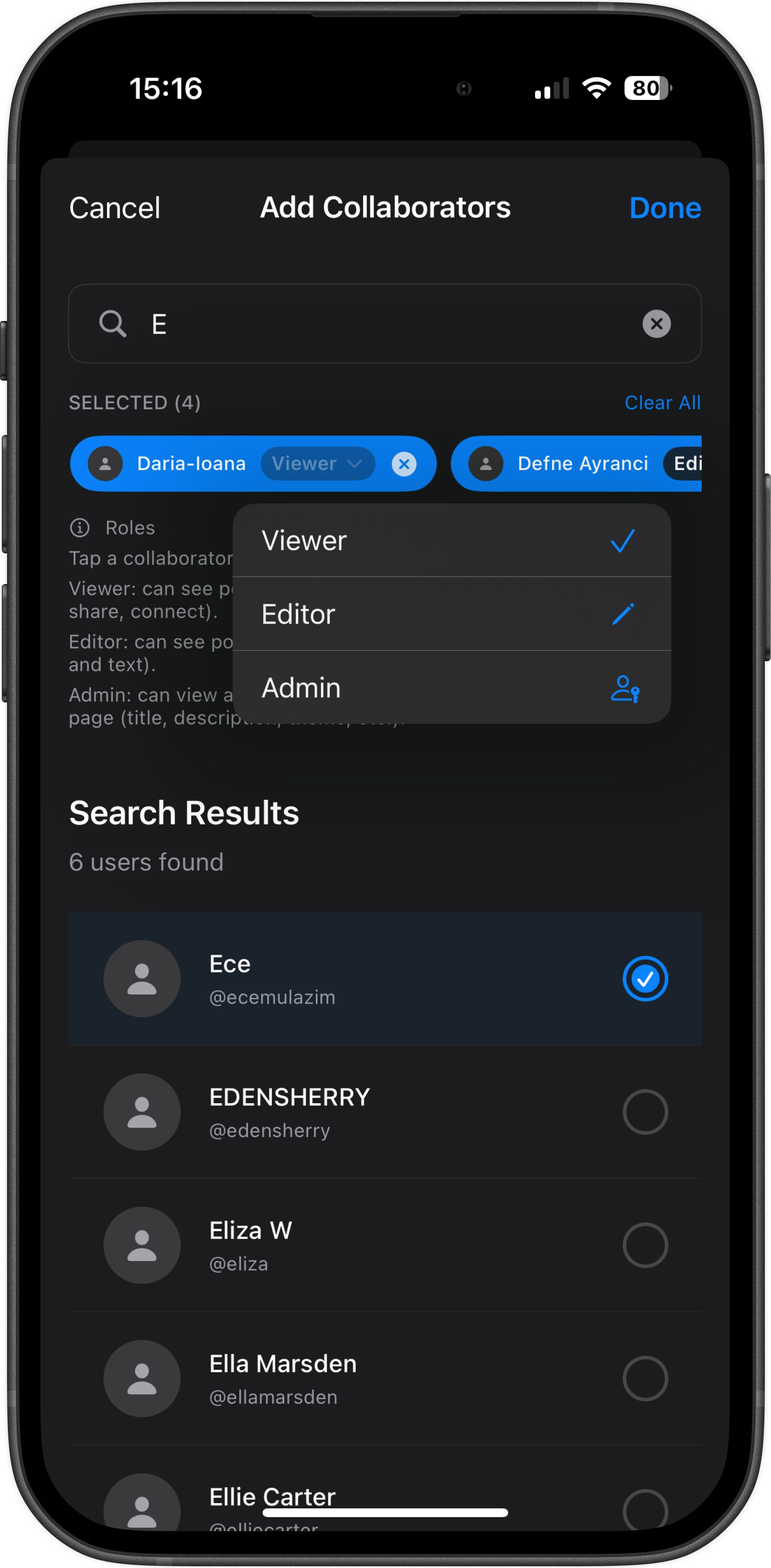 Invite collaborators